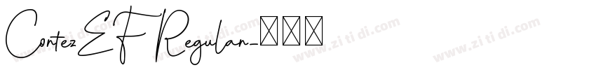 CortezEF Regular字体转换